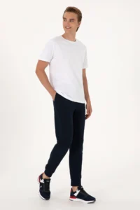 US Polo Assn. Men Navy Blue Sweatpants - Image 3