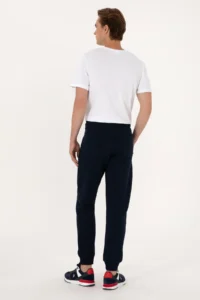 US Polo Assn. Men Navy Blue Sweatpants - Image 4