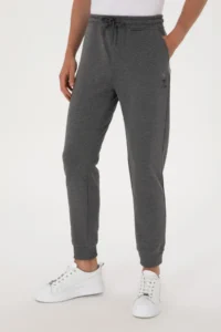 US Polo Assn. Men Anthracite Melanj Sweatpants - Image 2