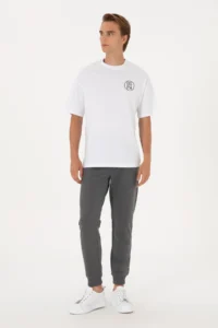 US Polo Assn. Men Anthracite Melanj Sweatpants - Image 3