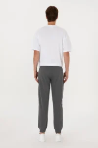 US Polo Assn. Men Anthracite Melanj Sweatpants - Image 4
