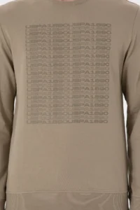 US Polo Assn. Men Regular Fit Crew Neck Light Khaki Sweatshirt - Image 6