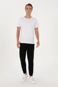 US Polo Assn. Men Black Sweatpants