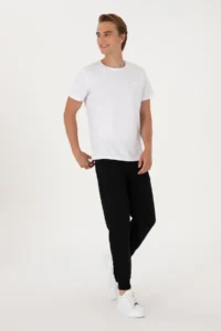 US Polo Assn. Men Black Sweatpants - Image 3
