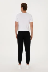 US Polo Assn. Men Black Sweatpants - Image 4