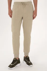 US Polo Assn. Men Light Khaki Sweatpants - Image 2