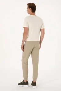 US Polo Assn. Men Light Khaki Sweatpants - Image 4