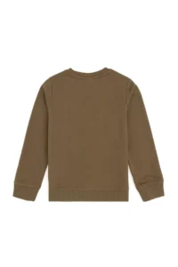 US Polo Assn. Boys' Khaki Basic Crew Neck Sweatshirt - Image 4