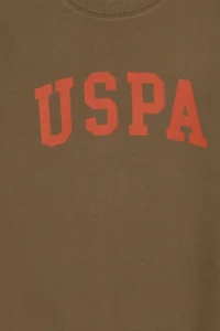 US Polo Assn. Boys' Khaki Basic Crew Neck Sweatshirt - Image 5