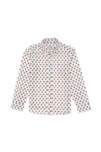 US Polo Assn. Boys' Cream Long Sleeve Shirt - Image 2