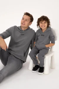 US Polo Assn. Boys' Gray Hooded Sweatshirt - Image 2