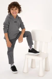 US Polo Assn. Boys' Gray Hooded Sweatshirt - Image 4