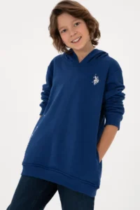 US Polo Assn. Boys' Indigo Hooded Sweatshirt - Image 2