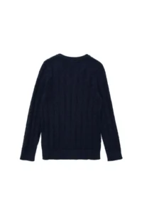 US Polo Assn. Boys' Navy Blue Basic V-Neck Sweater - Image 2