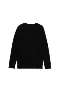 US Polo Assn. Boys' Black Basic V-Neck Sweater - Image 2