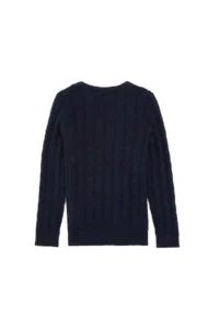 US Polo Assn. Boys' Navy Blue Basic Crew Neck Sweater - Image 4
