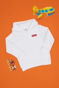 US Polo Assn. Boys' White Hooded Sweatshirt - Image 3
