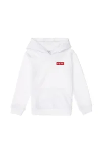 US Polo Assn. Boys' White Hooded Sweatshirt - Image 4
