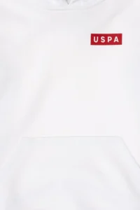US Polo Assn. Boys' White Hooded Sweatshirt - Image 6