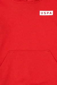 US Polo Assn. Boys' Red Hooded Sweatshirt - Image 5