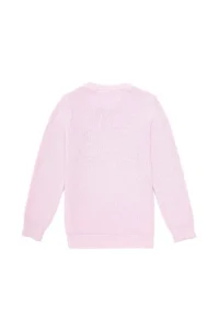US Polo Assn. Girls' Pink Crew Neck Basic Sweater - Image 5