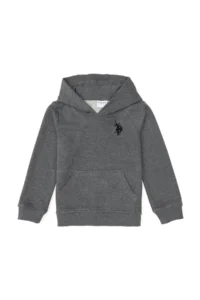 US Polo Assn. Boys' Anthracite Melanj Basic Sweatshirt