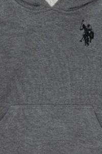 US Polo Assn. Boys' Anthracite Melanj Basic Sweatshirt - Image 3