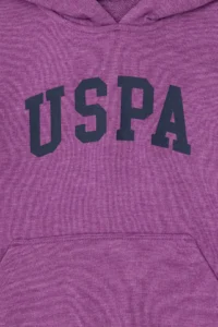US Polo Assn. Boys' Violet Basic Hooded Sweatshirt - Image 3