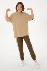 US Polo Assn. Boys' Khaki Sweatpants - Image 2