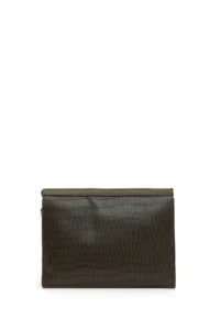 US Polo Assn. Women Light Khaki Kroko Crossbody Bag - Image 5