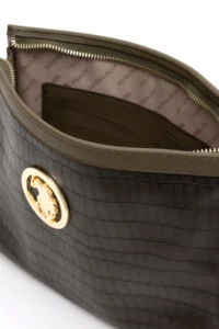 US Polo Assn. Women Light Khaki Kroko Crossbody Bag - Image 7