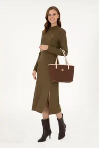 US Polo Assn. Women Brown Tote Bag