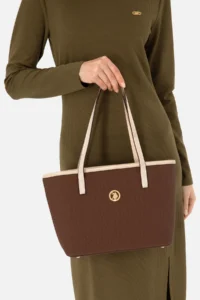 US Polo Assn. Women Brown Tote Bag - Image 2