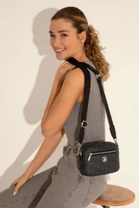 US Polo Assn. Women Black Crossbody Bag