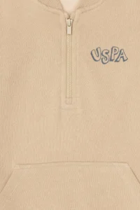 US Polo Assn. Boys' Sand Half Zippered Sweatshirt - Image 5