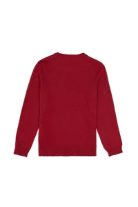 US Polo Assn. Girls' Cherry V-neck Basic Sweater - Image 4