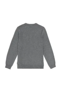 US Polo Assn. Boys' Gray Melanj Basic V-Neck Sweater - Image 2