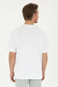 US Polo Assn. Men comfort Fit Crew Neck White T-Shirt - Image 5