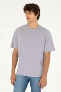 US Polo Assn. Men comfort Fit Crew Neck Gray T-Shirt
