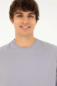 US Polo Assn. Men comfort Fit Crew Neck Gray T-Shirt - Image 2