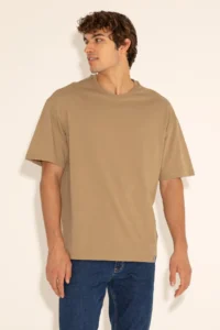 US Polo Assn. Men comfort Fit Crew Neck Khaki T-Shirt - Image 5