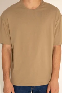 US Polo Assn. Men comfort Fit Crew Neck Khaki T-Shirt - Image 7