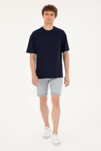 US Polo Assn. Men comfort Fit Crew Neck Navy Blue T-Shirt - Image 4