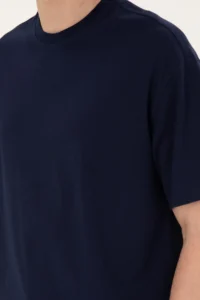 US Polo Assn. Men comfort Fit Crew Neck Navy Blue T-Shirt - Image 7