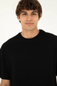 US Polo Assn. Men comfort Fit Crew Neck Black T-Shirt - Image 2