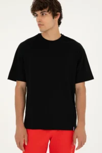 US Polo Assn. Men comfort Fit Crew Neck Black T-Shirt - Image 3