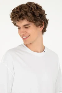 US Polo Assn. Men Oversized Fit Crew Neck White T-Shirt - Image 2