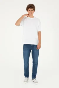US Polo Assn. Men Oversized Fit Crew Neck White T-Shirt - Image 4