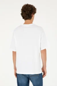 US Polo Assn. Men Oversized Fit Crew Neck White T-Shirt - Image 5