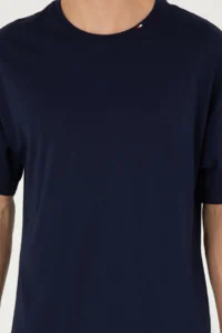 US Polo Assn. Men Oversized Fit Crew Neck Navy Blue T-Shirt - Image 6